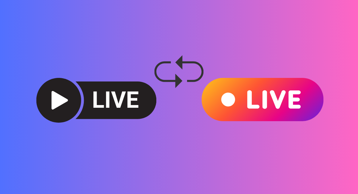 live em várias redes sociais