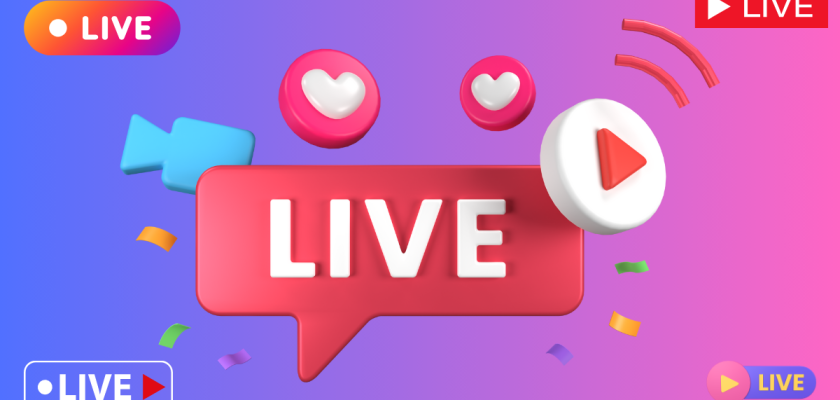 live em várias redes sociais