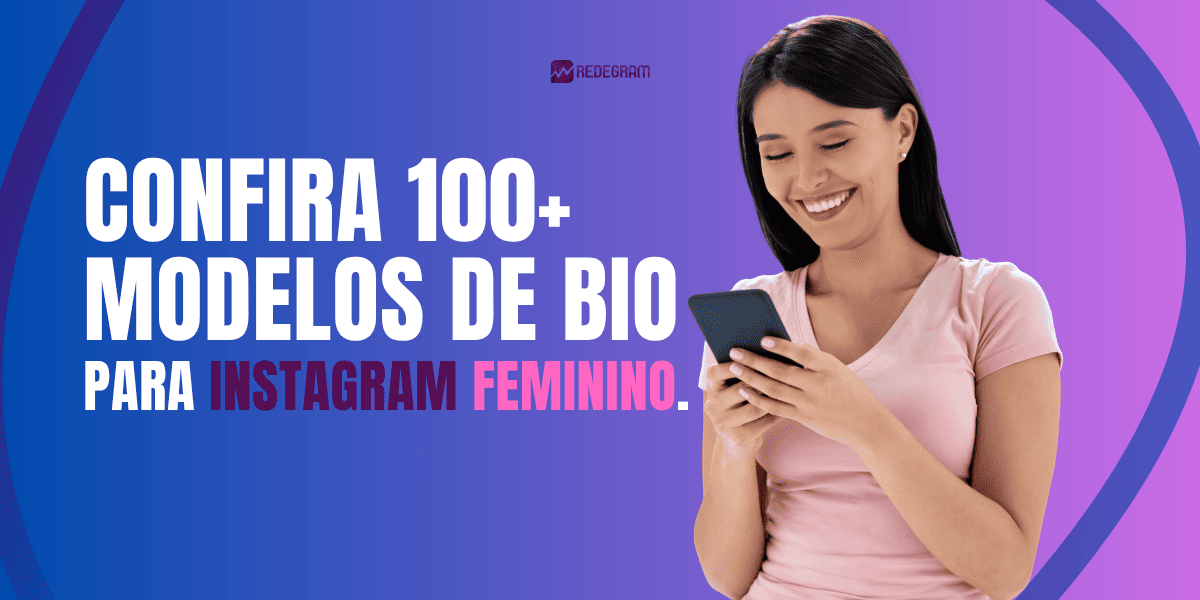 Mulher criando bio personalizada para Instagram