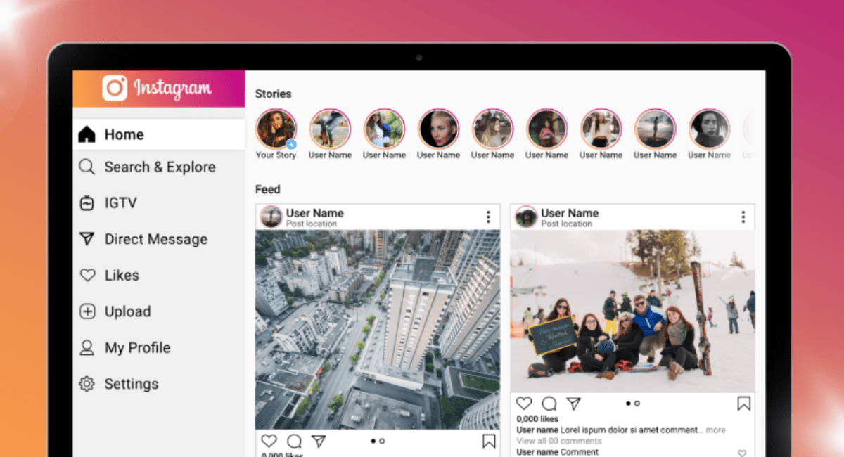 postar no instagram pelo pc
