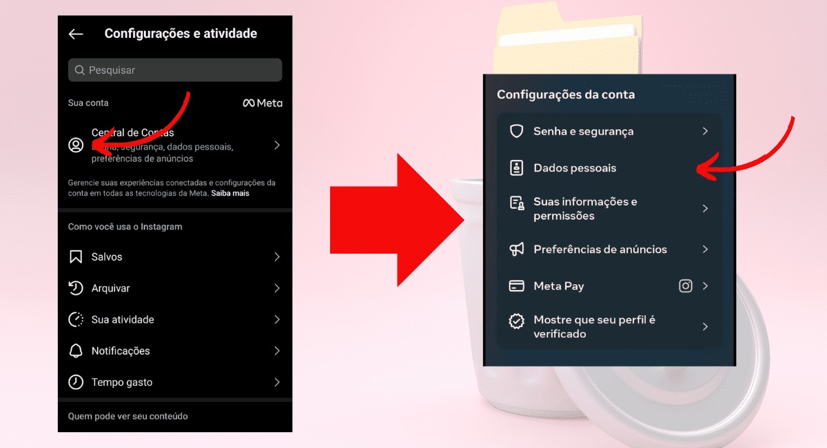 Como excluir uma conta do Instagram