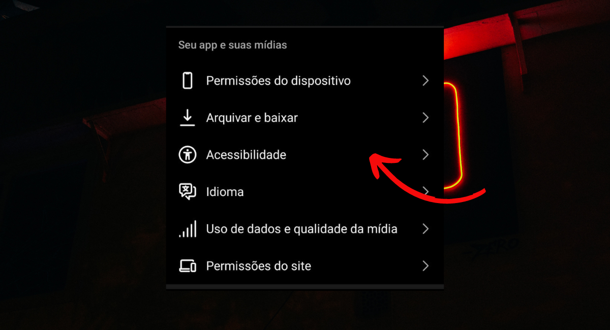 modo escuro Instagram 